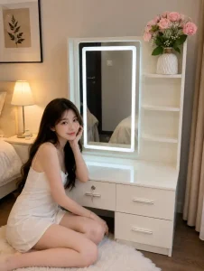 Bàn phấn trang điểm nhựa Đài Loan Chin Huei mini CH-BTD09