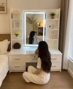 Bàn phấn trang điểm nhựa Đài Loan Chin Huei ngồi bệt CH-BTD07
