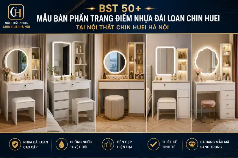 Bàn phấn trang điểm nhựa Đài Loan Chin Huei
