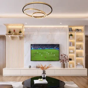 Kệ tivi có bàn thờ tổ tiên & ông Địa nhựa Chin Huei 2.0 plus CH-KTV13