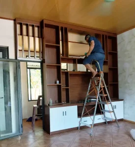 Kệ tivi đẹp hiện đại cho phòng khách nhựa Đài Loan Chin Huei CH-KTV01