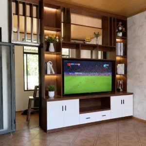 Kệ tivi đẹp hiện đại cho phòng khách nhựa Đài Loan Chin Huei CH-KTV01