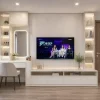 Kệ tivi liền bàn trang điểm góc chữ L nhựa Đài Loan Chin Huei CH-KTV16