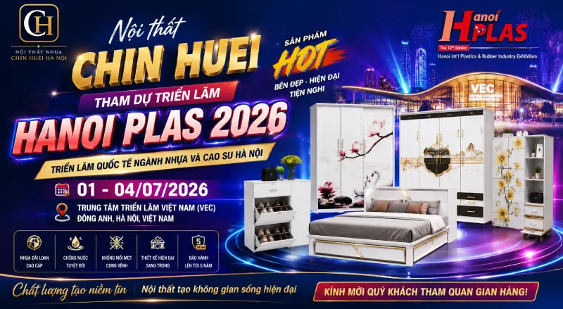 Nội thất Chin Huei tham dự triển lãm Hanoi Plast 2026