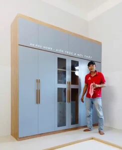 Tủ Nhựa Quần Áo 6 cánh kết hợp kính Chin Huei Plus CH-CHP29