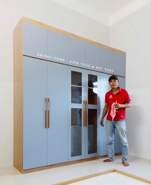 Tủ Nhựa Quần Áo 6 cánh kết hợp kính Chin Huei Plus CH-CHP29