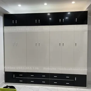 Tủ Nhựa Quần Áo 7 cánh kịch trần Chin Huei Plus cho chung cư CH-CHP21