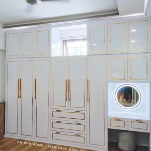Tủ Nhựa Quần Áo 8 cánh kết hợp bàn trang điểm Chin Huei Plus CH-CHP28