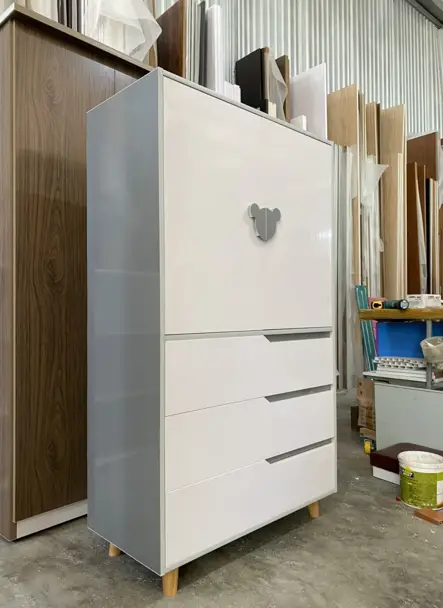 Tủ Nhựa Quần Áo trẻ em 2 cánh 3 ngăn kéo Chin Huei Plus CH-CHP26