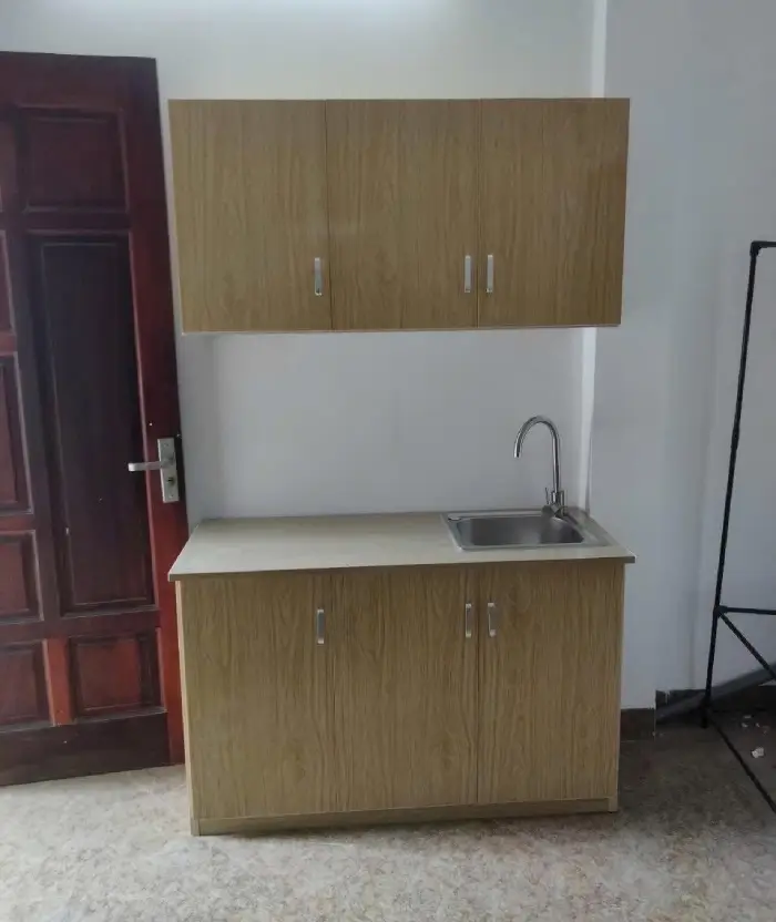Tủ bếp chữ I cho nhà trọ - chung cư mini nhựa Đài Loan Chin Huei CH-TBI01