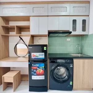 Tủ bếp chữ I mini cho nhà trọ nhựa Đài Loan Chin Huei CH-TBI01
