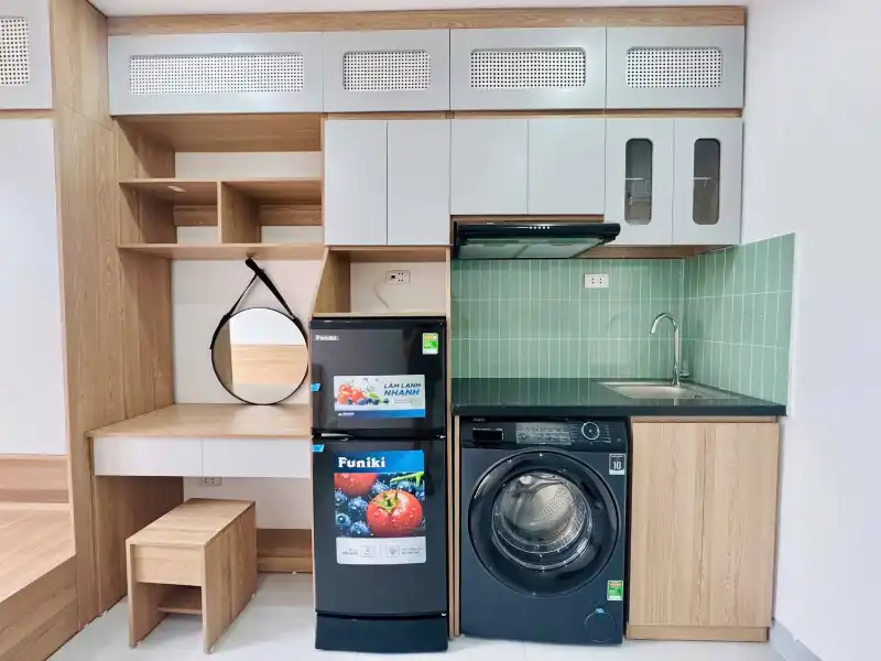 Tủ bếp chữ I mini cho nhà trọ nhựa Đài Loan Chin Huei CH-TBI01