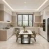 Tủ bếp chữ U nhựa Chin Huei 2.0 plus liền bàn ăn nhập khẩu CH-TBU04