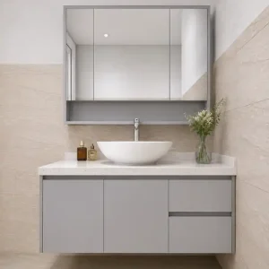 Tủ lavabo chậu nổi nhựa Chin Huei 2.0 plus CH-TLV08