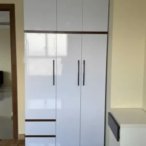 Tủ nhựa 3 cánh 2 ngăn kéo kịch trần cao cấp Chin Huei 2.0 Plus CH-CHP03