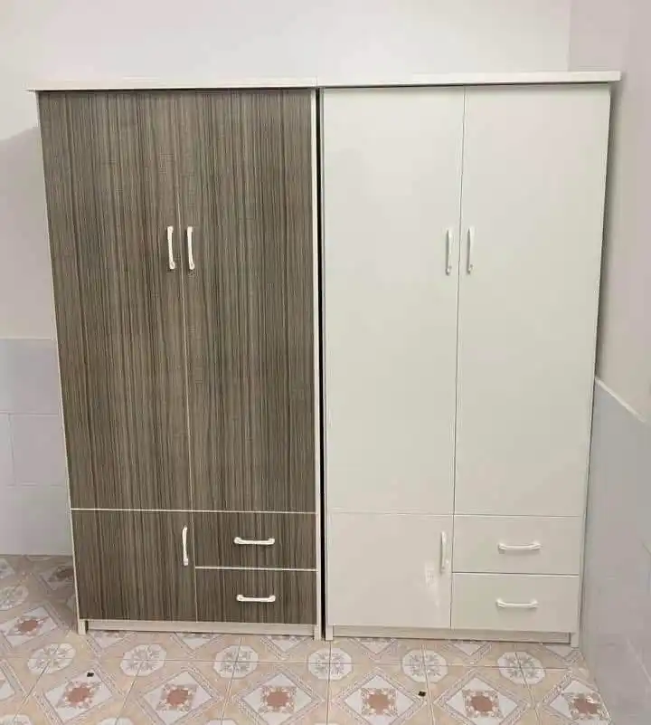 Tủ quần áo 2 cánh mở 3 ngăn kéo nhựa Đài Loan Chin Huei tiêu chuẩn CH-T2C02