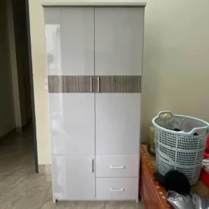Tủ quần áo 2 cánh mở 3 ngăn kéo nhựa Đài Loan Chin Huei tiêu chuẩn CH-T2C02