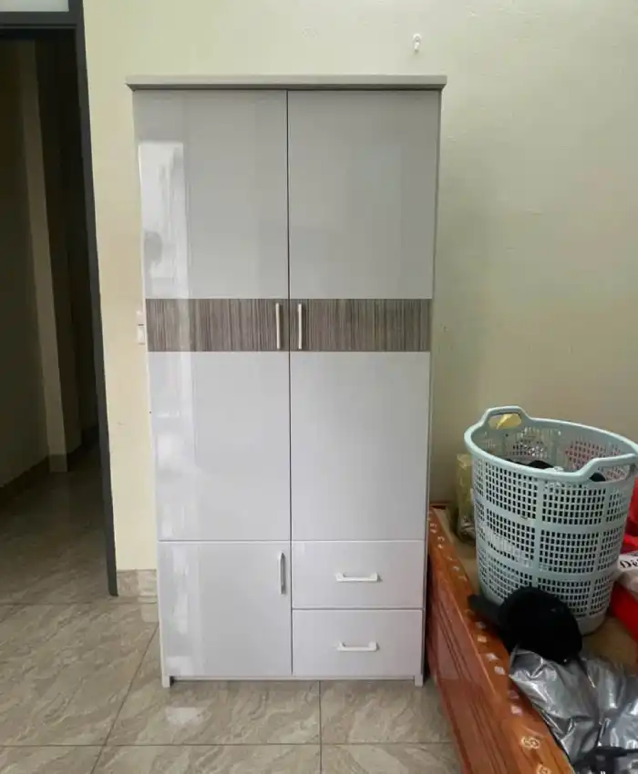 Tủ quần áo 2 cánh mở 3 ngăn kéo nhựa Đài Loan Chin Huei tiêu chuẩn CH-T2C02