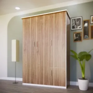 Tủ quần áo 3 cánh 1 ngăn kéo nhựa Đài Loan Chin Huei tiêu chuẩn CH-T3C02