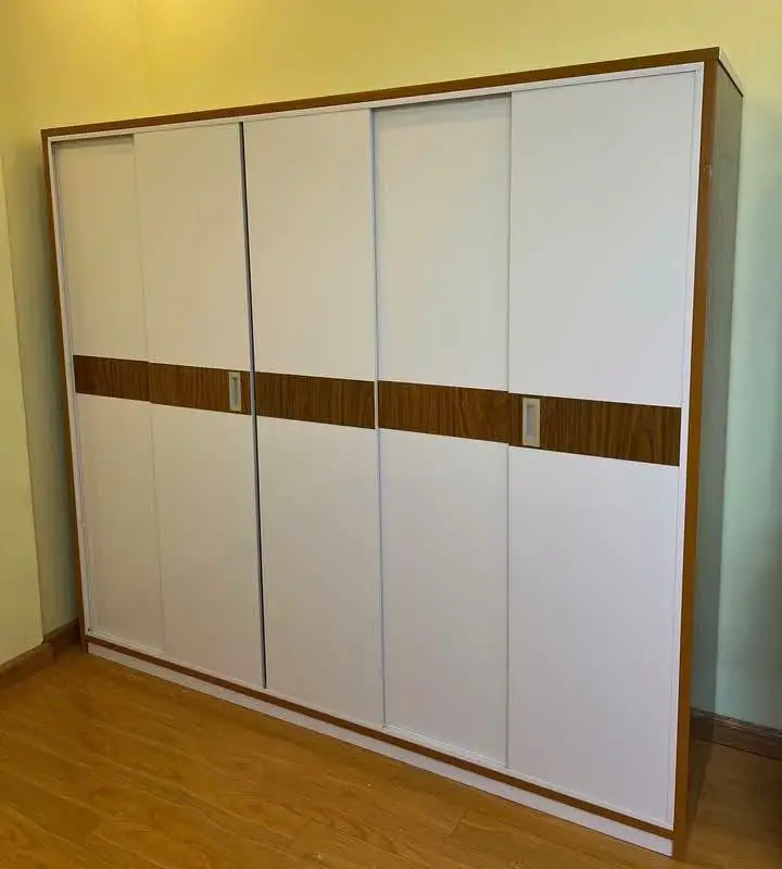 Tủ quần áo 5 cánh lùa nhựa Đài Loan Chin Huei tiêu chuẩn CH-T5C04