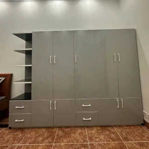 Tủ quần áo 5 cánh mở 1 kệ 6 ngăn kéo nhựa Đài Loan Chin Huei tiêu chuẩn CH-T5C05
