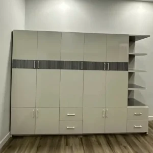 Tủ quần áo 5 cánh mở 1 kệ nhiều ngăn kéo nhựa Đài Loan Chin Huei tiêu chuẩn CH-T5C05