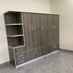 Tủ quần áo 5 cánh mở 1 kệ nhiều ngăn kéo nhựa Đài Loan Chin Huei tiêu chuẩn CH-T5C05
