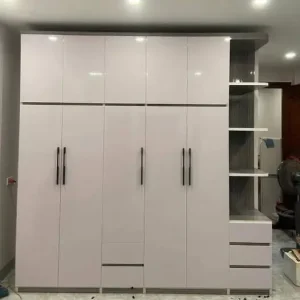 Tủ quần áo 5 cánh mở 1 kệ trang trí nhựa Đài Loan Chin Huei tiêu chuẩn CH-T5C03