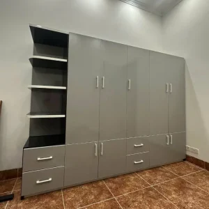 Tủ quần áo 5 cánh mở kèm 1 kệ trang trí nhựa Đài Loan Chin Huei CH-T5C01