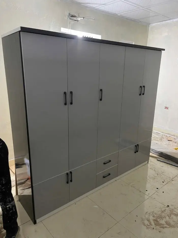 Tủ quần áo 5 cánh mở nhiều ngăn kéo nhựa Đài Loan Chin Huei CH-T5C02
