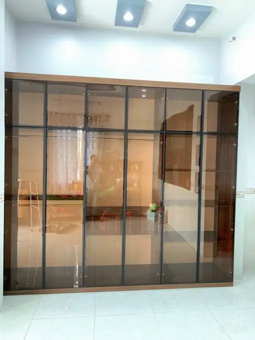 Tủ quần áo 6 cánh kính cường lực + nhựa Chin Huei 2.0 Plus cao cấp CH-CHP18