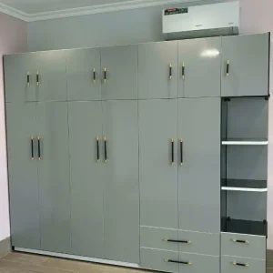 Tủ quần áo 6 cánh mở 1 kệ trang trí nhựa Đài Loan Chin Huei CH-T6C09