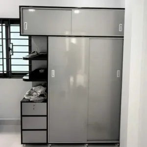 Tủ quần áo cánh lùa 2 cánh 1 kệ kịch trần Chin Huei 2.0 Plus cao cấp CH-CHP11
