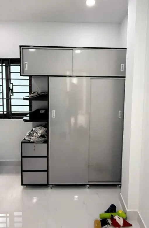 Tủ quần áo cánh lùa 2 cánh 1 kệ kịch trần Chin Huei 2.0 Plus cao cấp CH-CHP11