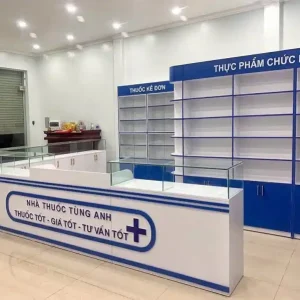 Tủ quầy thuốc Tây chữ L nhựa Đài Loan Chin Huei CH-TT05