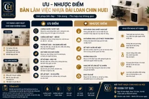 Ưu nhược điểm của bàn làm việc nhựa Đài Loan