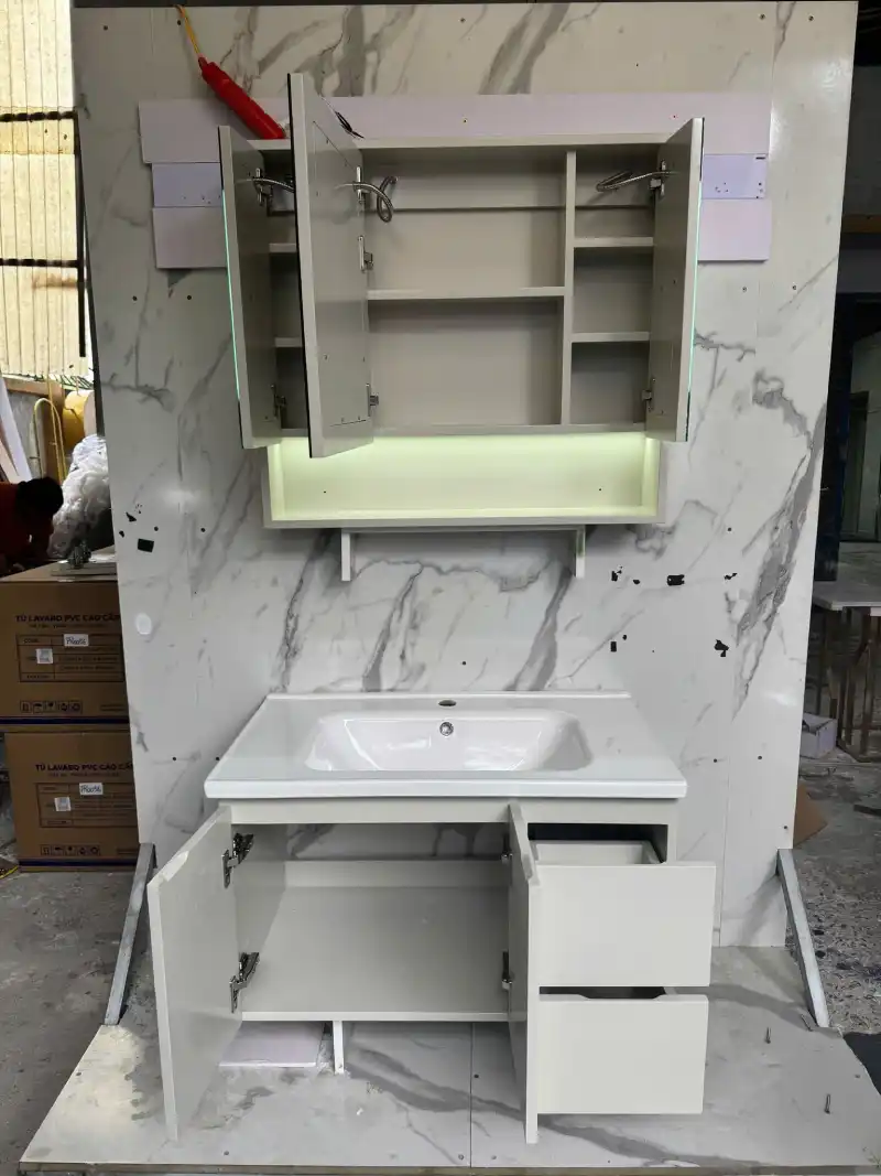 Lưu ý khi mua tủ lavabo nhà vệ sinh nhựa Đài Loan Chin Huei
