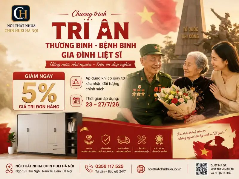 Nội thất Chin Huei Hà Nội tri ân ngày Thương binh - Liệt sĩ 27/7