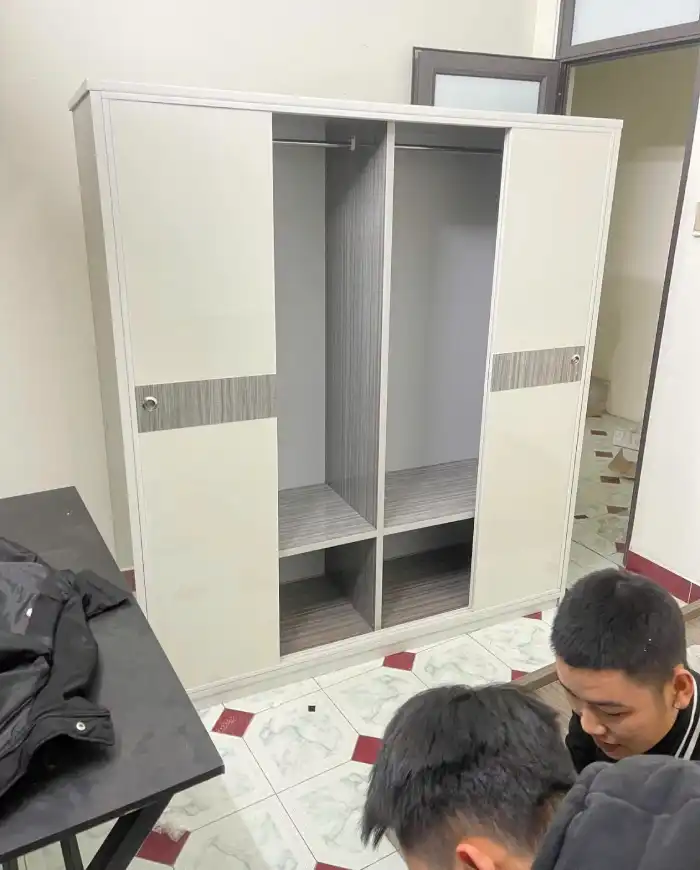 Tủ nhựa quần áo 4 cánh lùa Đài Loan Chin Huei đơn giản CH-TCL09