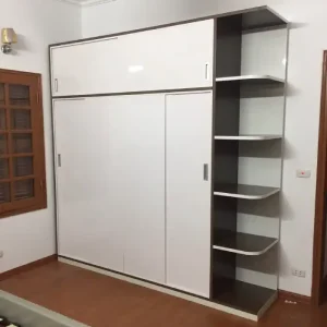 Tủ quần áo 4 cánh lùa 1 kệ kịch trần không LED nhựa Đài Loan Chin Huei tiêu chuẩn CH-TCL08