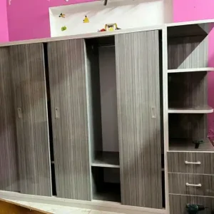 Tủ nhựa quần áo 5 cánh lùa kèm 1 kệ đơn giản Đài Loan Chin Huei CH-TCL10
